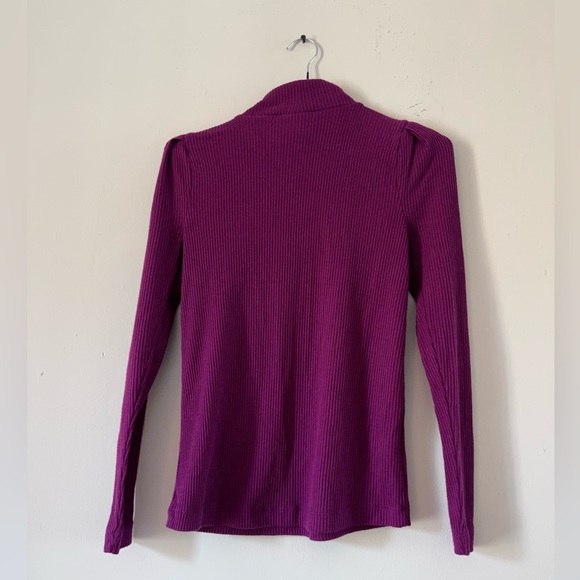 Loft Light Weight Long Sleeve Plum Sweater - Picture 2 of 4